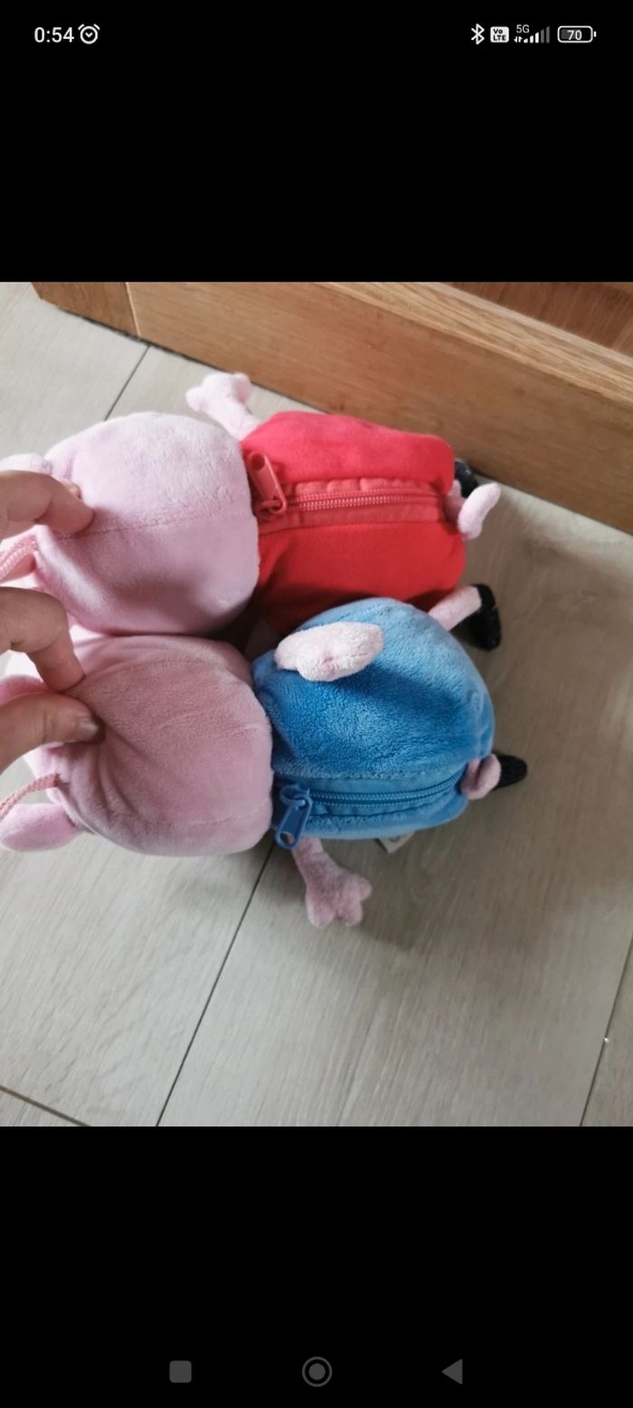 Lots Peluche Peppa pig - photo numéro 3