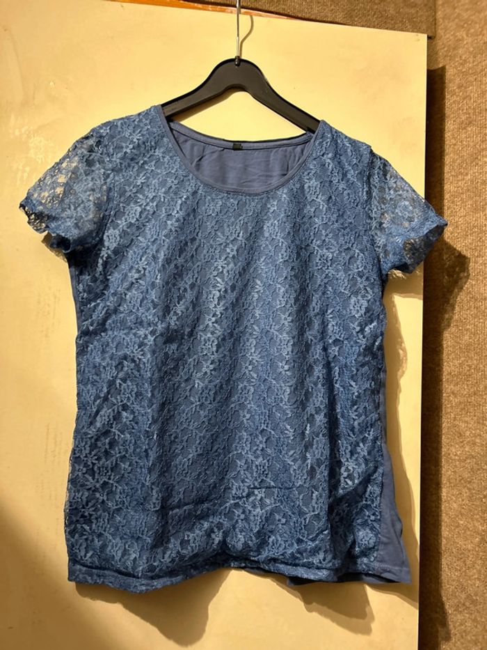 T shirt dentelle femme