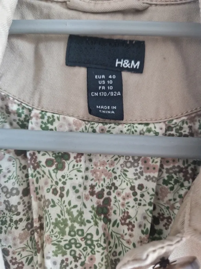 Veste paletot H&M, beige, 40, neuf - photo numéro 2
