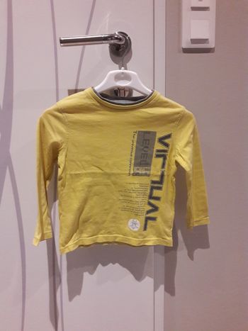 tee-shirt jaune garçon 3 ans
