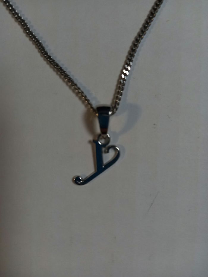 Chaîne en argent + pendentif - photo numéro 2