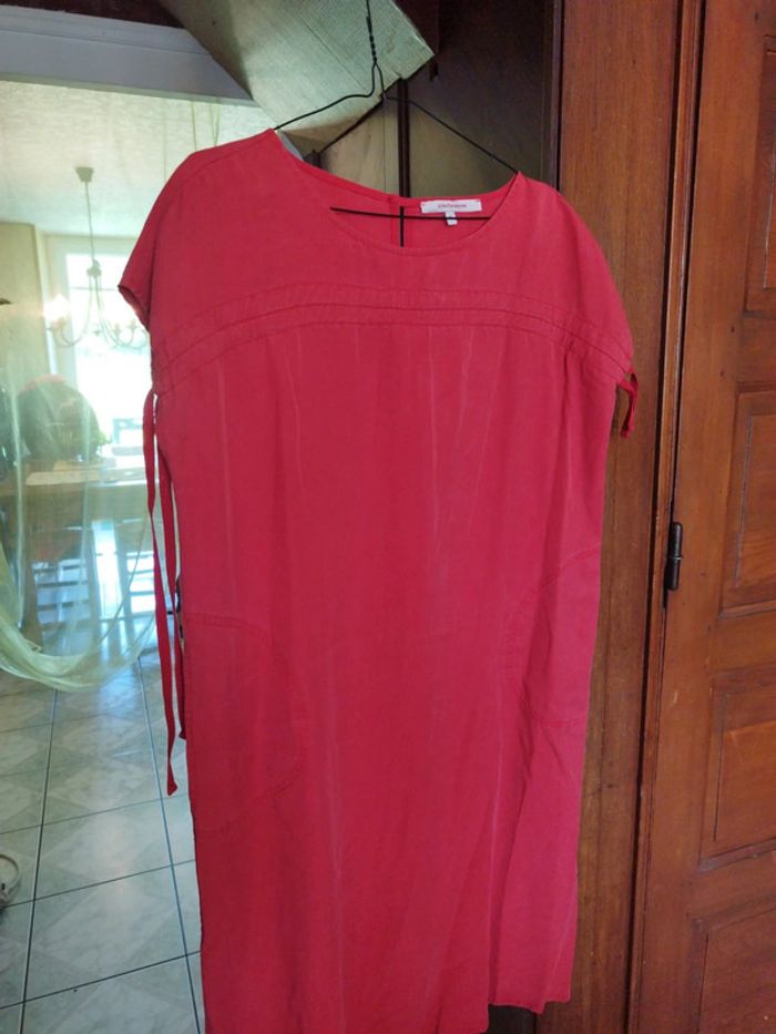 Robe rouge Fée Maraboutée poches vintage S/36 - photo numéro 10