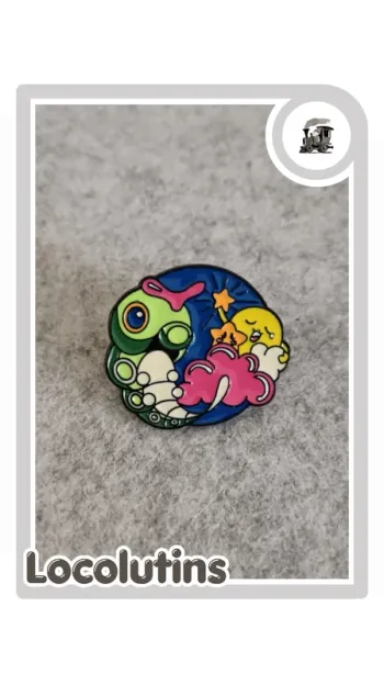 🚂 Pin’s ▪ Chenipan stylisé kawaii