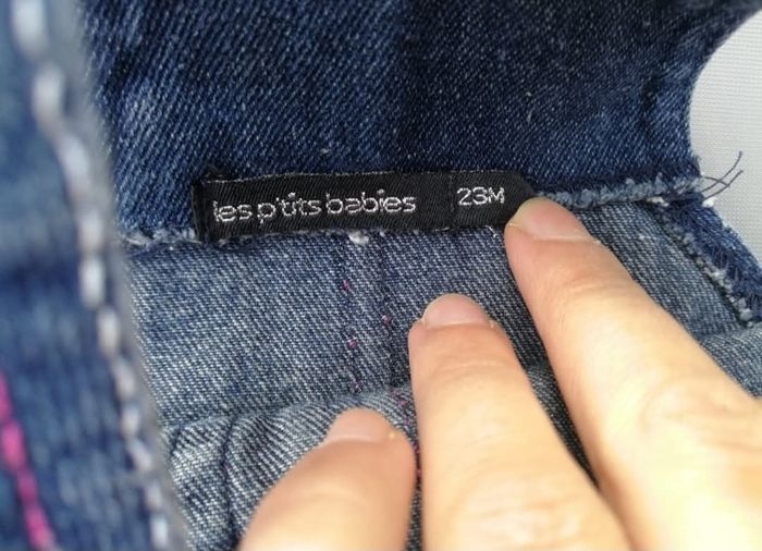 Robe en jeans 2 ans fille les petits babies - photo numéro 5