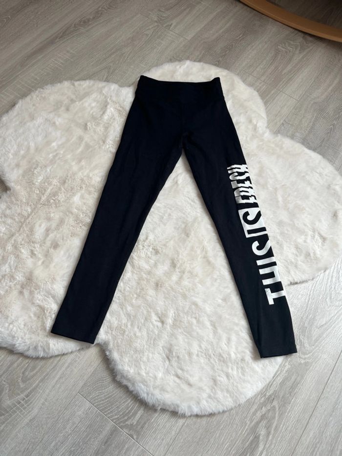 Legging noir sport fille 8-9 ans