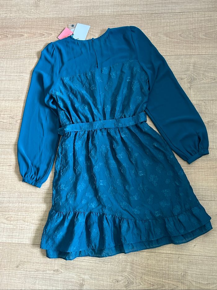 Robe bleue canard neuve à manches longues Naf Naf taille 40 (valeur 75€) - photo numéro 8