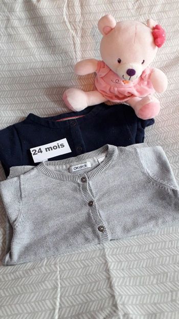 Lot de 2 cardigans 2ans/86cm