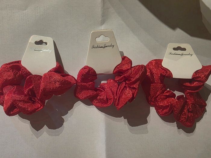 Lot de chouchous rouge
