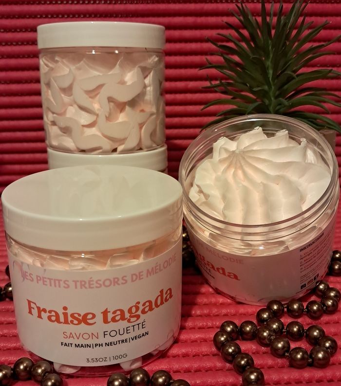 Chantilly de douche (savon fouetté) Fraise tagada