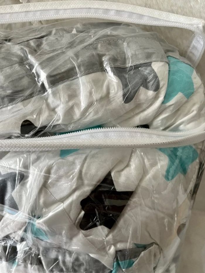 Nid de bébé, réducteur de lit pour bébé 100 % coton, dans son sac de rangement. - photo numéro 4