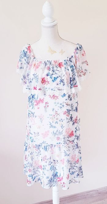 💐 robe épaules dénudées fleuries - C&A - T42 - Neuve avec étiquette 💐