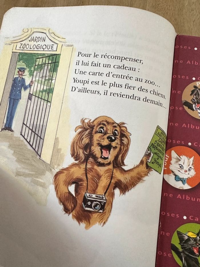 Livre vintage Youpi au Zoo Caroline albums roses Hachette Jeunesse - photo numéro 9