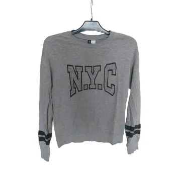 T-shirt à manche longue NYC gris