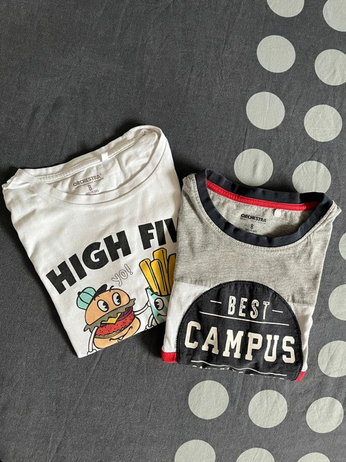 Lot de tee-shirts Orchestra 8 ans