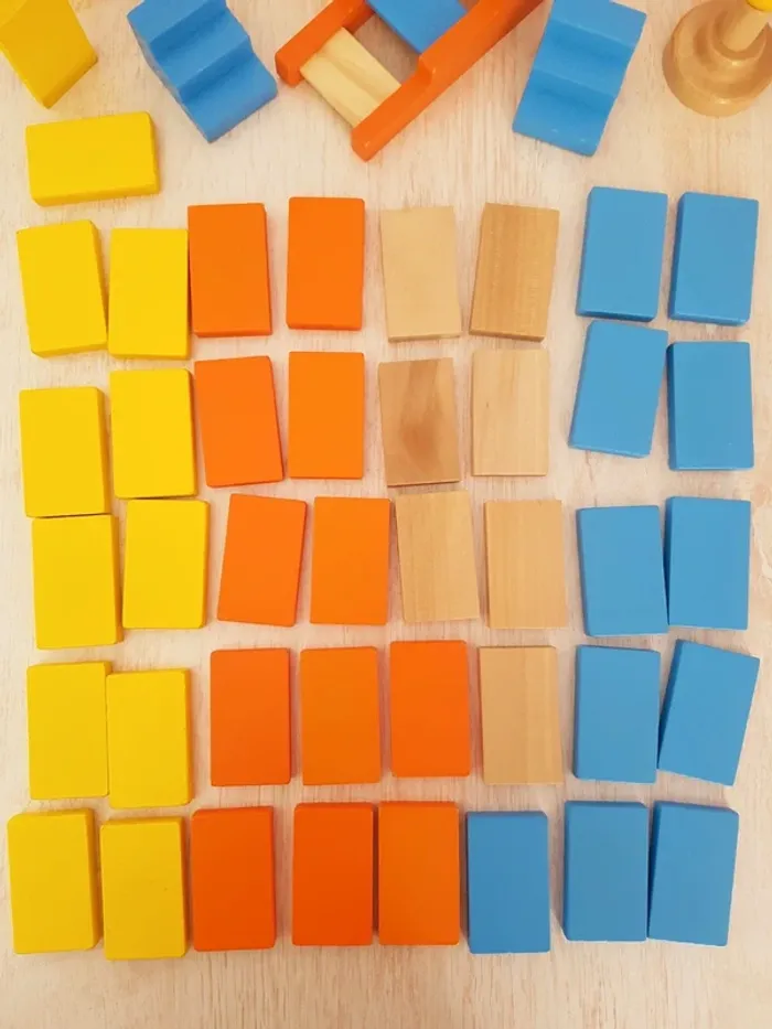 Dominos robots jeu de manipulation en bois - photo numéro 14
