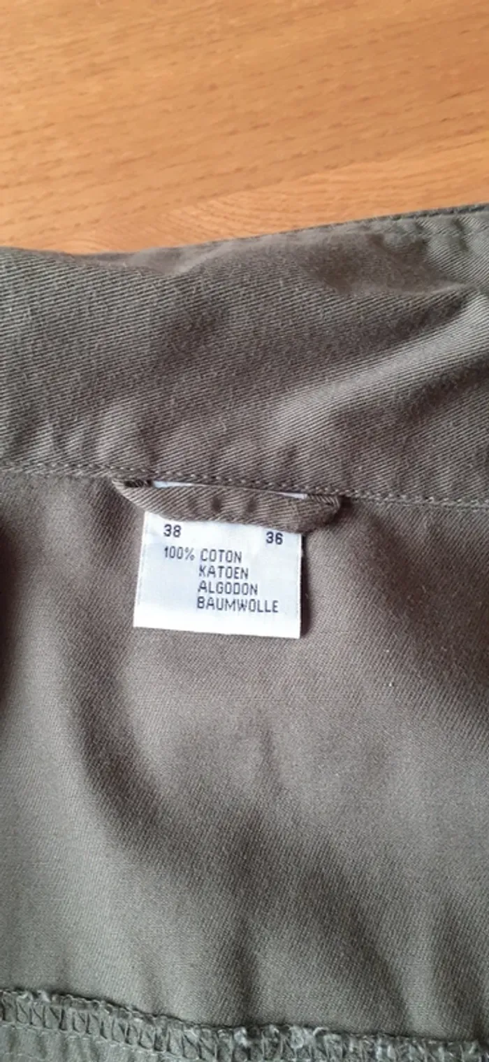 Joli ensemble veste et pantacourt en jean souple - photo numéro 16