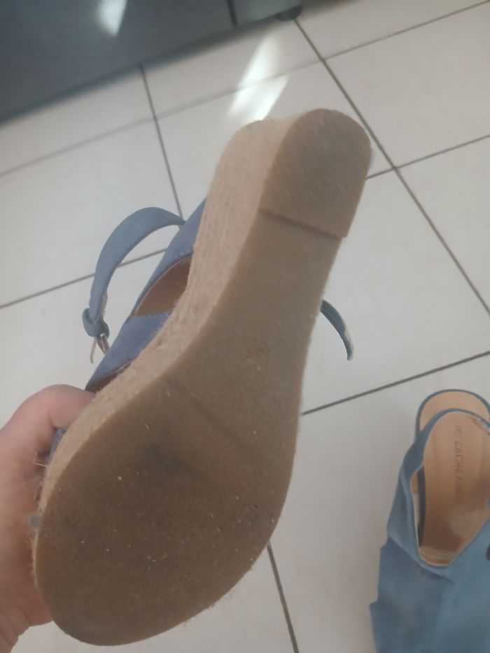 Sandales avec talon compenser - photo numéro 5