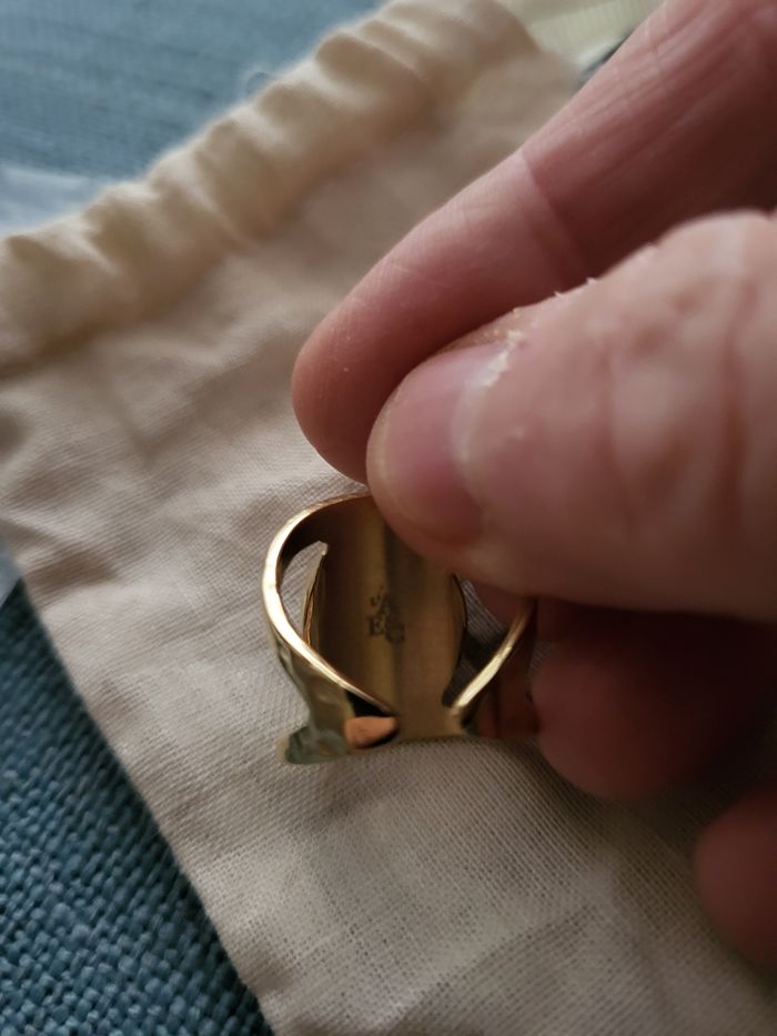 Bague réglable pierre amazonite Peace by AEC - photo numéro 4