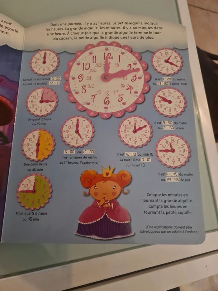 J'apprends l'heure avec les princesses - fleurus - photo numéro 5