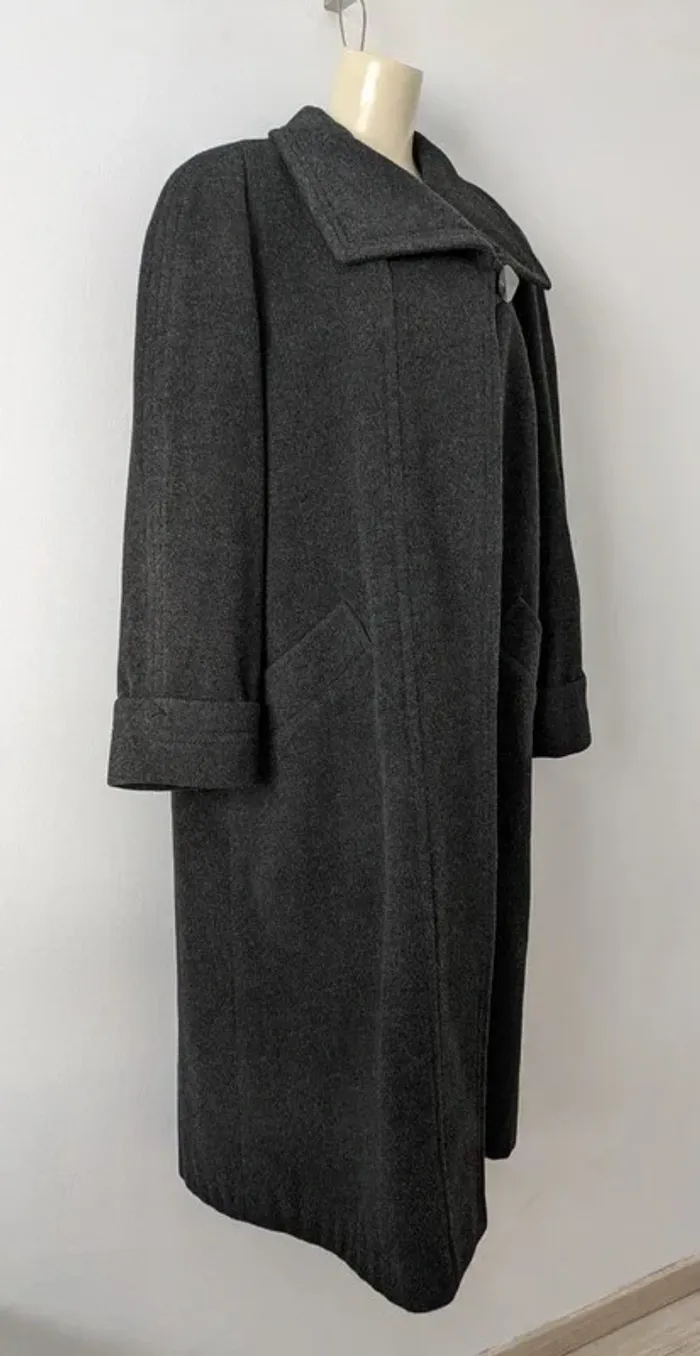 Manteau long 30% cachemire - Cashmere by Delmod - Woolmark - taille 40 - photo numéro 3
