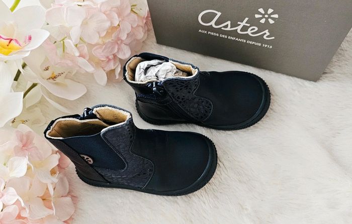 Bottes Bottines Cuir Zip 1er pas 👣 Aster T20 - photo numéro 3