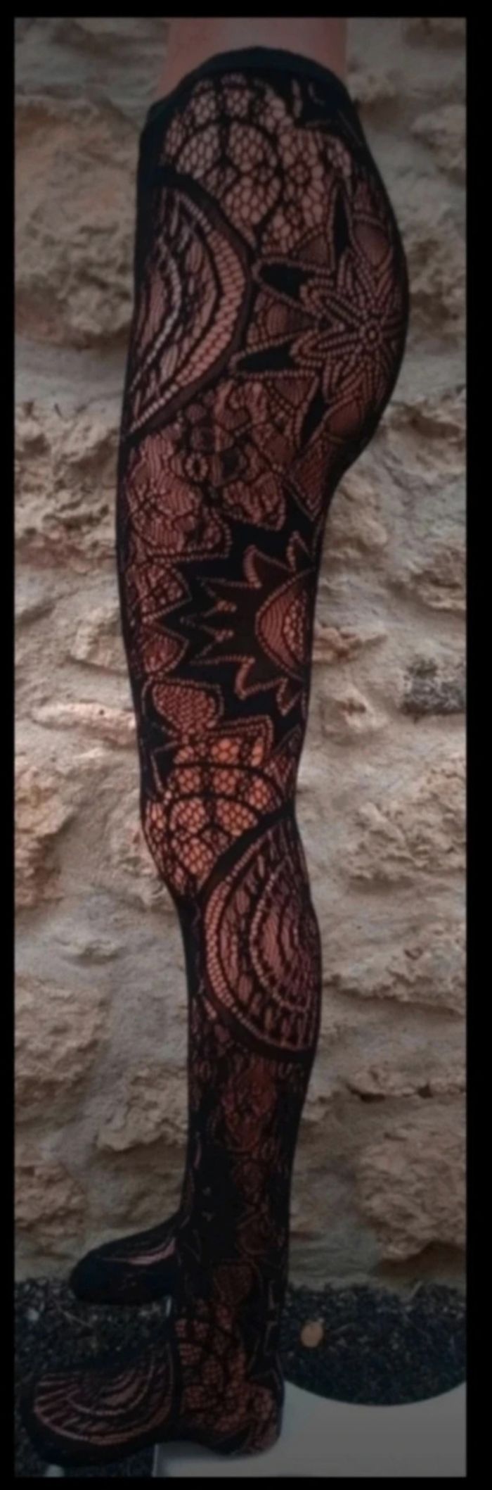 Collant résille motif fantaisie - photo numéro 4