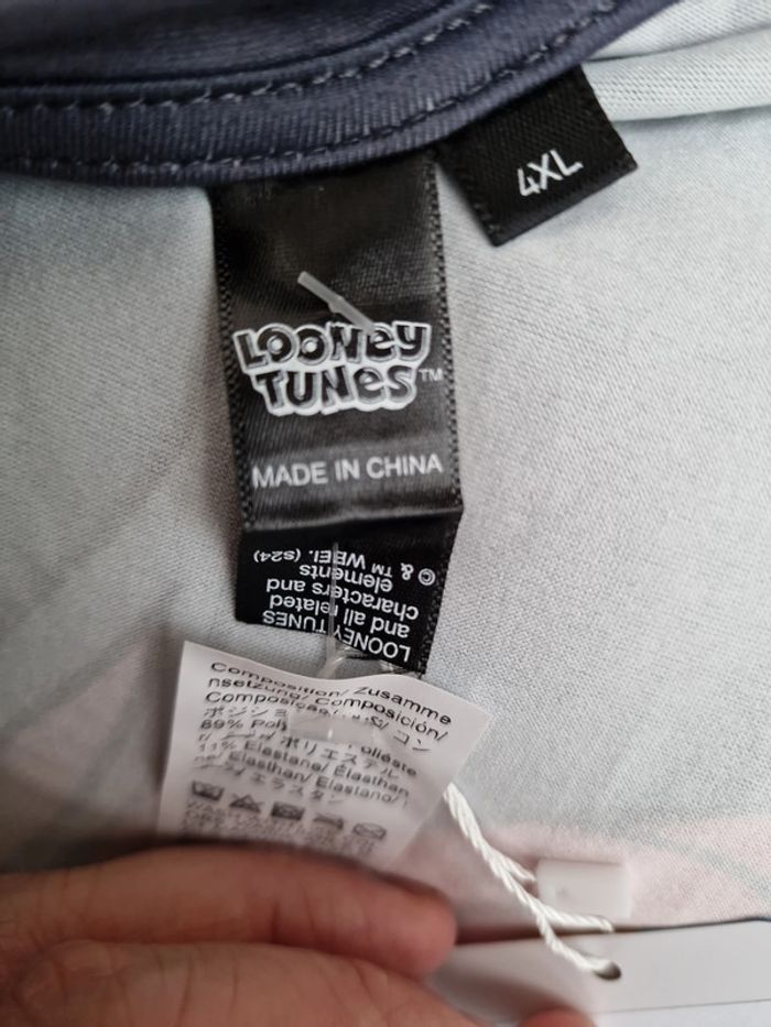 T-Shirt Gris Imprimé Looney Tunes Bugs Bunny - photo numéro 14