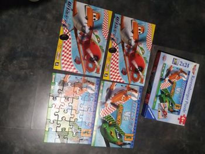 Puzzles Planes dès 4 ans Disney état neuf