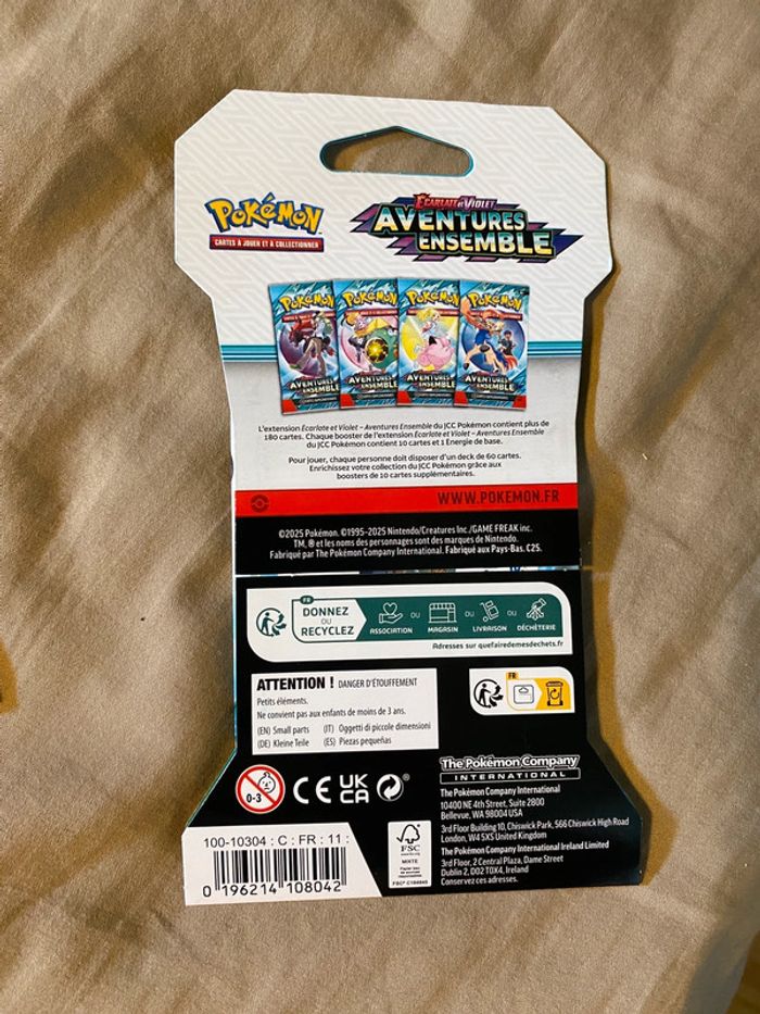 Lot de 6 blisters pokémon EV09 aventures ensemble - photo numéro 3