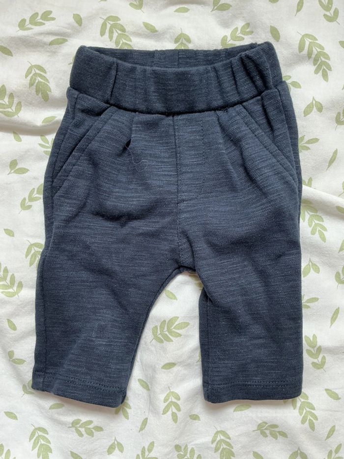 pantalon marine chiné 1 mois kiabi - photo numéro 3