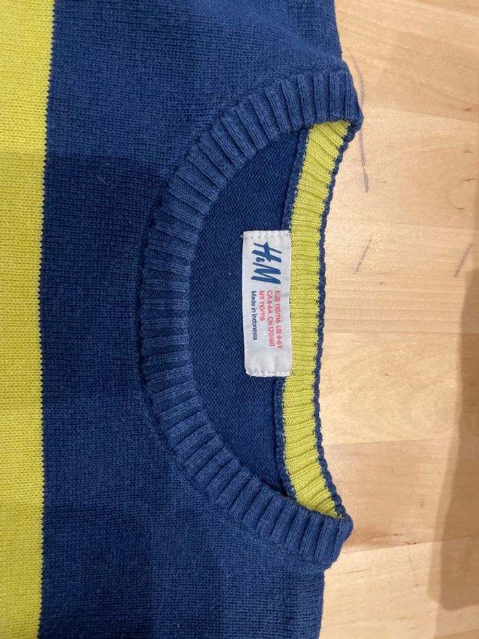Pull h et m en coton - photo numéro 2