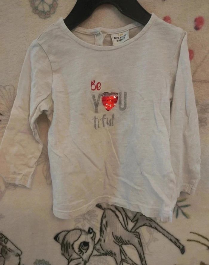 Haut manche longue tape a l'oeil 18 mois