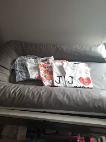 Lots 4 tee-shirt et 1 chemise 12 mois