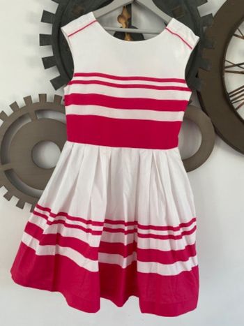 Robe 10 ans rose et blanche