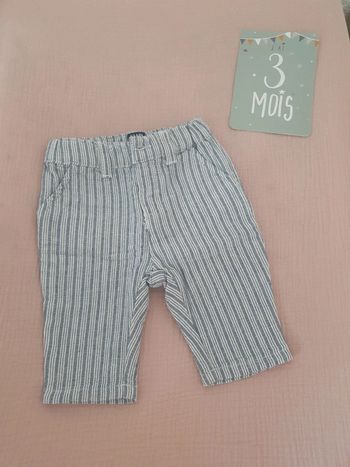 Pantalon rayé 3 mois kiabi