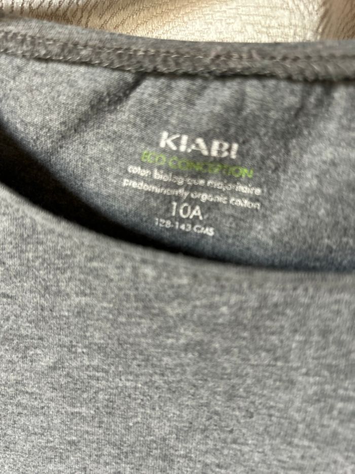 T-shirt gris couronne dorée 10 ans Kiabi - photo numéro 3