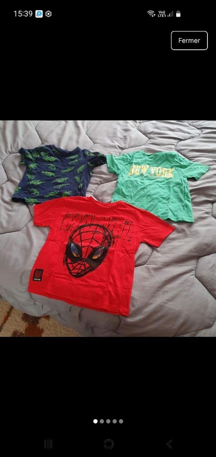 3 tee-shirts 5 ans