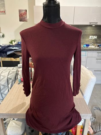 Robe hiver bordeaux xs