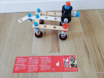 Baril brico kids bois 66 pièces