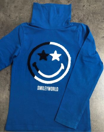 Pull col roulé Smiley 6 ans