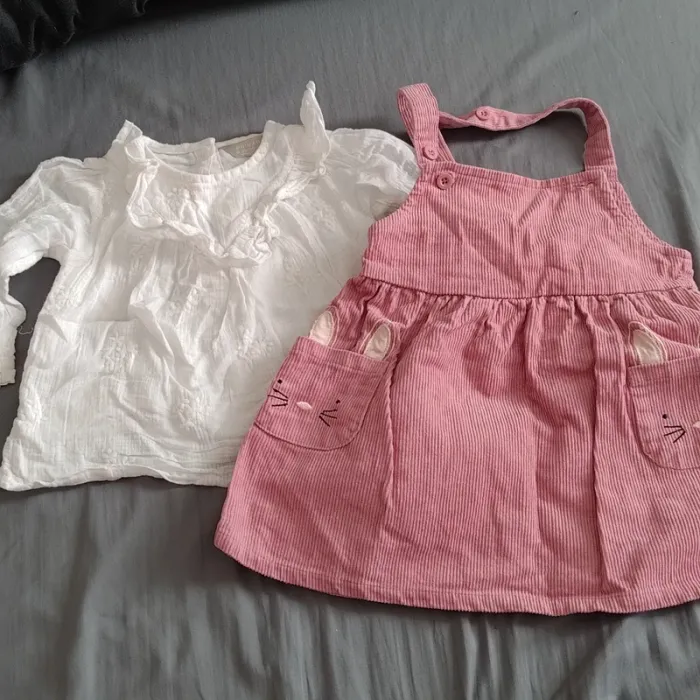 Robe et t-shirt 9-12m