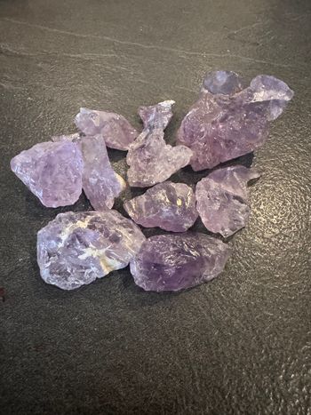 Lot de 255 g d’améthyste brute – pierres naturelles violettes