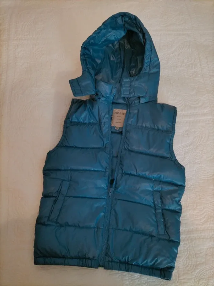 Doudoune sans manche - bleu - Z - 10 ans