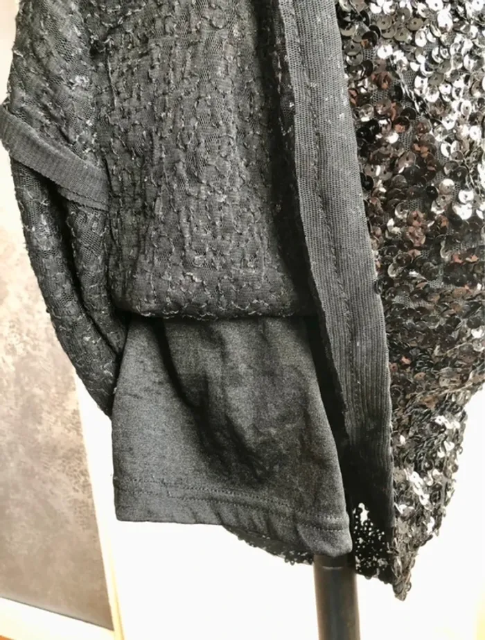Robe à sequins noir - photo numéro 4