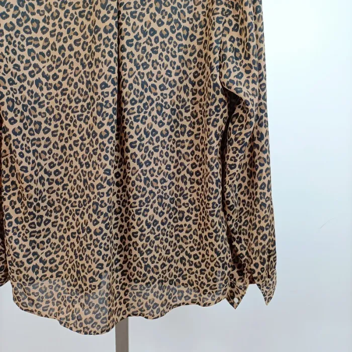 Blouse fluide léopard Kiabi Eco Conception col mao taille 42-44 A844 - photo numéro 11