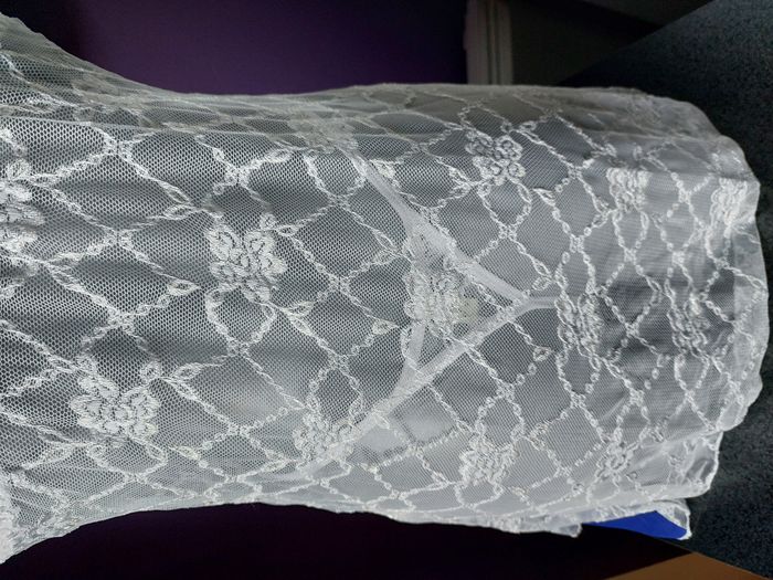 Ensemble nuisette blanche et bleu royal avec strass / Taille L 40 - photo numéro 9