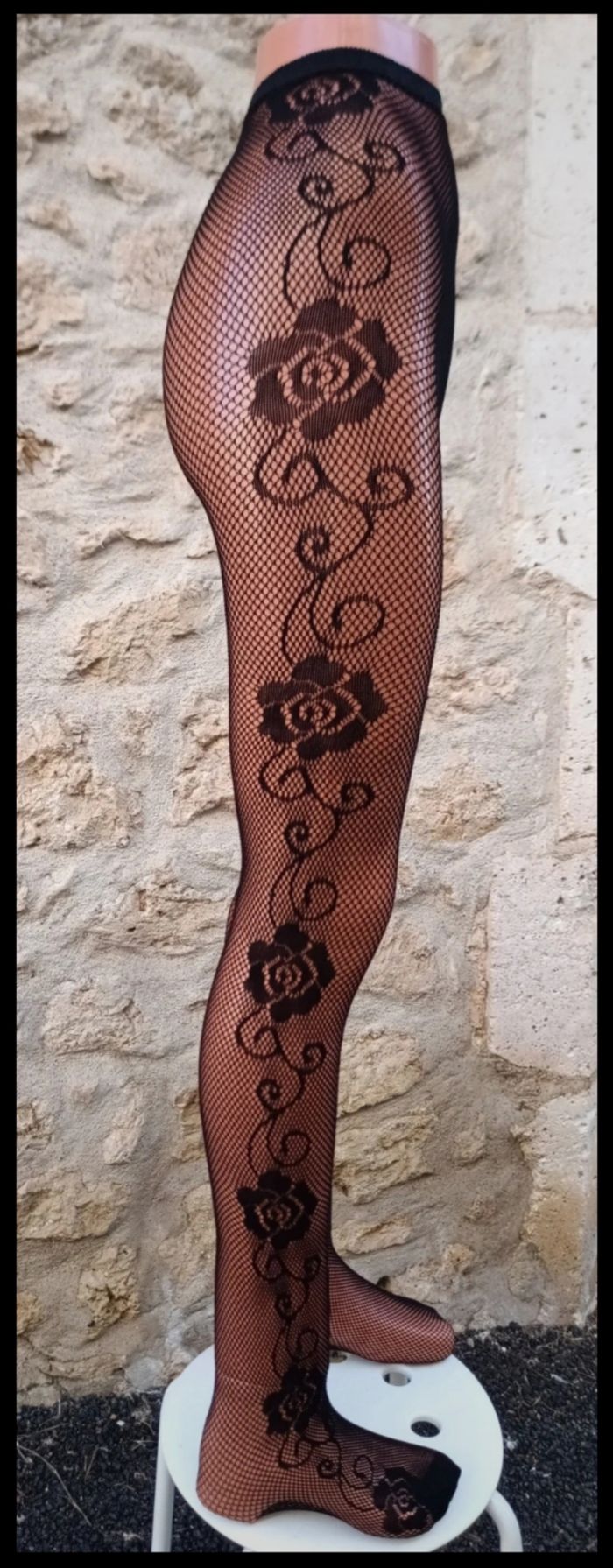 Collant résille motif fantaisie - photo numéro 3