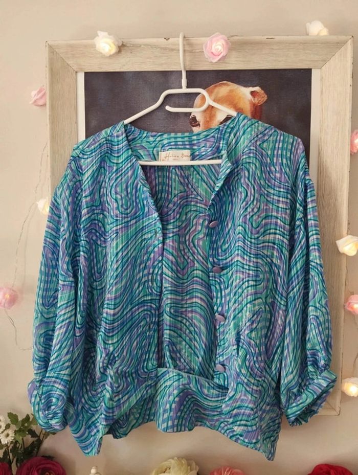 💐 Ensemble Vintage Robe & Boléro Plissés T40/42💐 - photo numéro 18