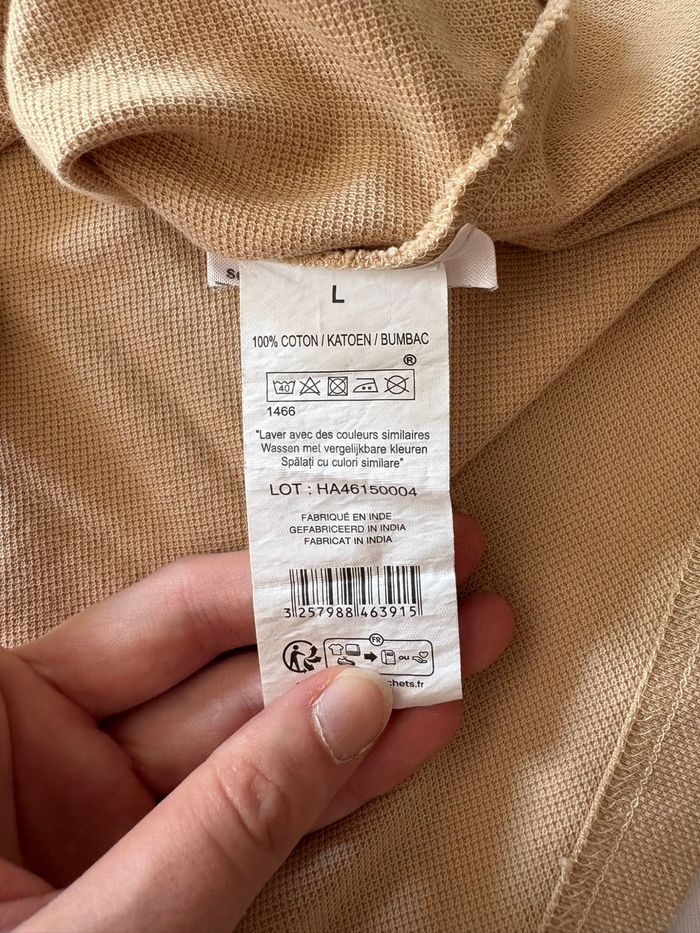 Polo beige/marron avec motif imprimé - Influx - L/40 - photo numéro 6