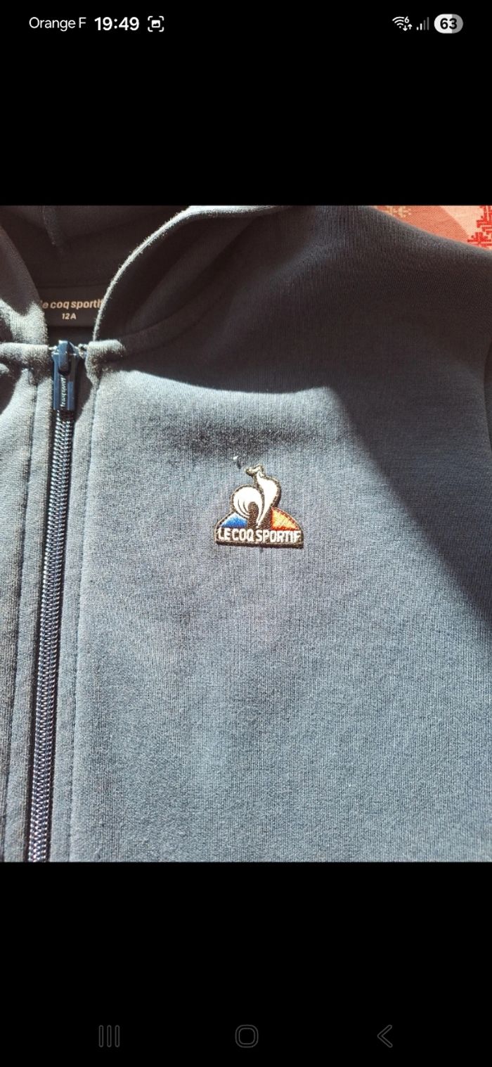 Veste enfant Le Coq Sportif 🐓 12 ans - photo numéro 2